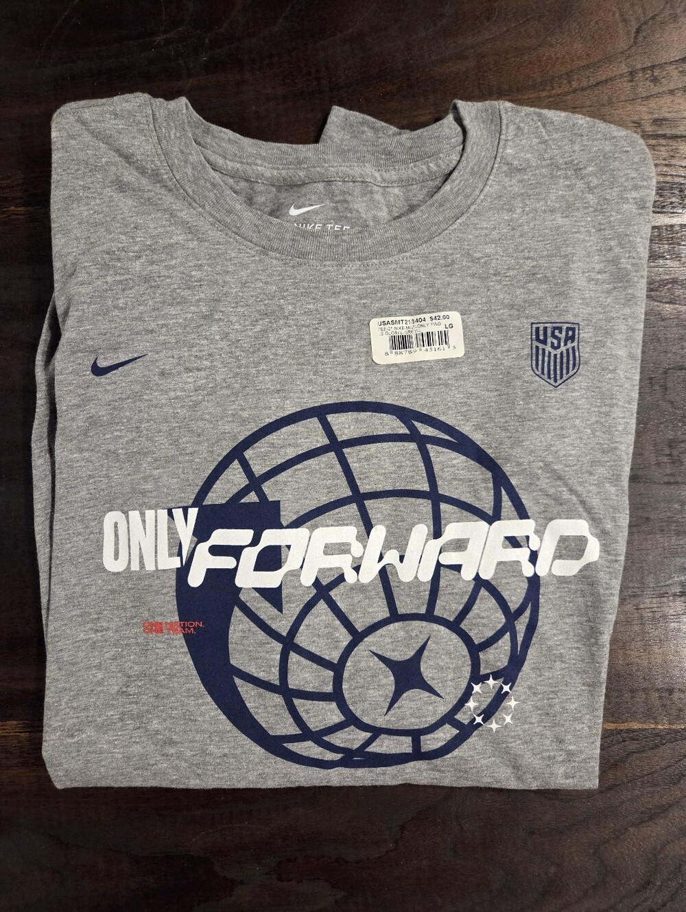 Nike Team USA Only Forward Global Long Sleeve Tee Mens Large WORLD CUP MERCH!!!!